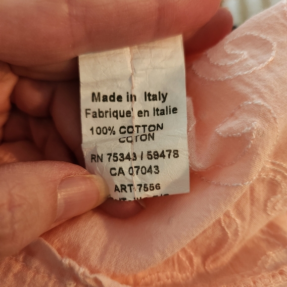 Terzo Millennio Peach Lace Blouse - S - Picture 6 of 10